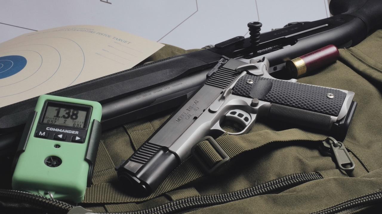 Springfield 1911 with AMG Labs Commander shot timer